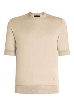 Dolce & Gabbana silk t-shirt - Neutrals