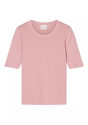 Closed cotton T-shirt - Pink