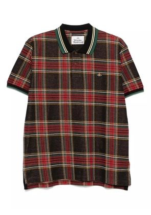 Vivienne Westwood checked polo shirt - Red