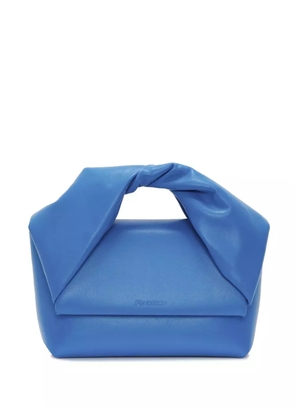 JW Anderson medium Twister leather shoulder bag - Blue