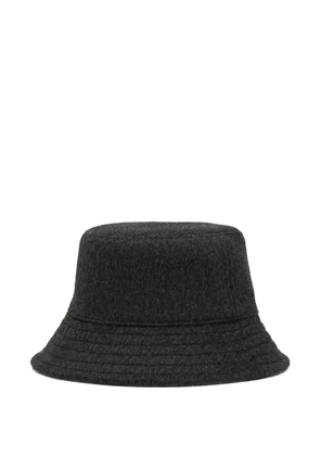 AMI Paris Ami De Coeur embossed wool bucket hat - Grey