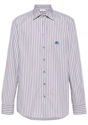 ETRO striped cotton shirt - Purple