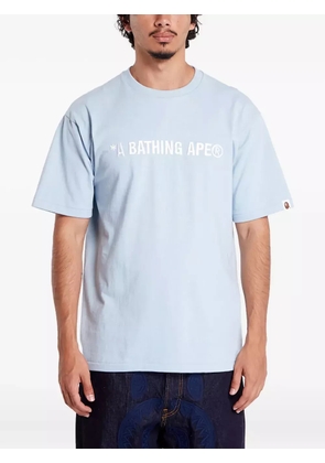 A BATHING APE® logo-embroidered t-shirt - Blue
