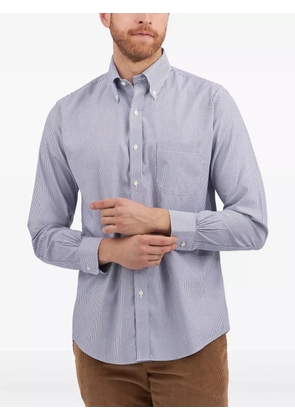 Brooks Brothers button-down striped-pattern shirt - Blue