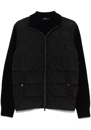 Herno quilted-panelled jacket - Black