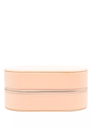 Linda Farrow logo-debossed leather case - Orange