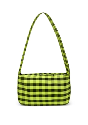 CoA NYC gingham-check shoulder bag - Green