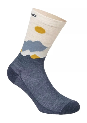 LAMUNT patterned ankle-length socks - Blue