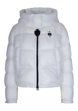 Blauer hooded puffer jacket - White
