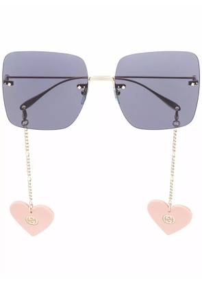 Gucci Eyewear oversized square-frame sunglasses - Blue