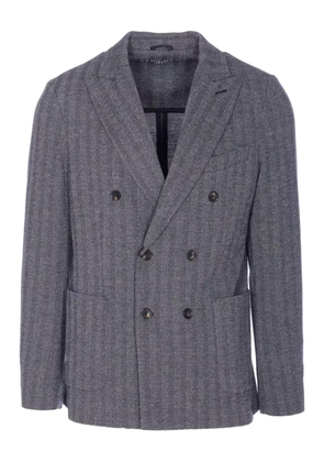 Circolo 1901 double-breasted chevron jacket - Grey