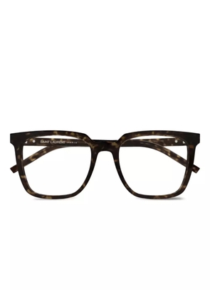 Saint Laurent Eyewear square-frame glasses - Brown