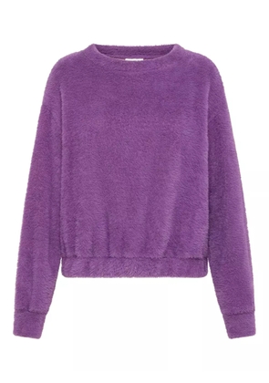 DEHA crew-neck brushed sweatshirt - Purple