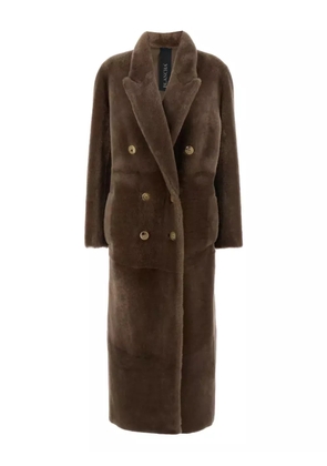 Blancha reversible button coat - Brown