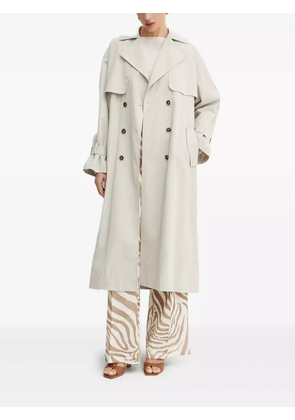 GUESS USA belted double-breasted trench coat - Neutrals
