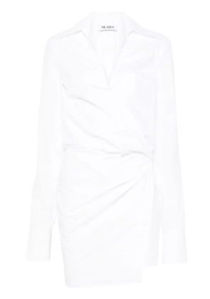 The Attico cotton shirt dress - White