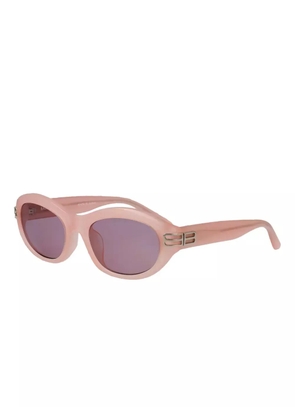 Balenciaga Eyewear logo-detail sunglasses - Pink