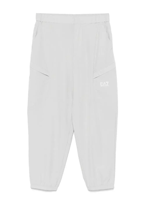 Ea7 Emporio Armani logo-print track pants - Grey