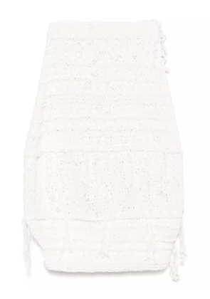 KHAITE Inna midi skirt - White