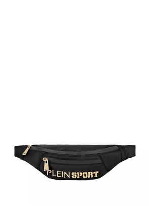 Plein Sport logo-lettering belt bag - Black