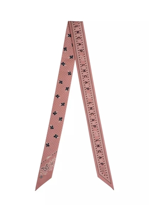 Longchamp paisley-print silk scarf - Pink