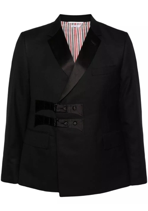 Thom Browne notched-lapels wool blazer - Black