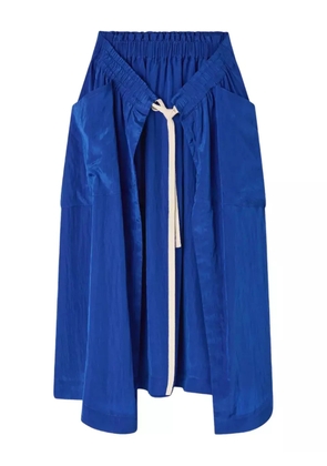 Lee Mathews Kiki drawstring side-pocket skirt - Blue