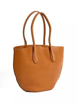 The Row top-handles leather shoulder bag - Brown