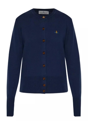 Vivienne Westwood Orb-embroidered cardigan - Blue