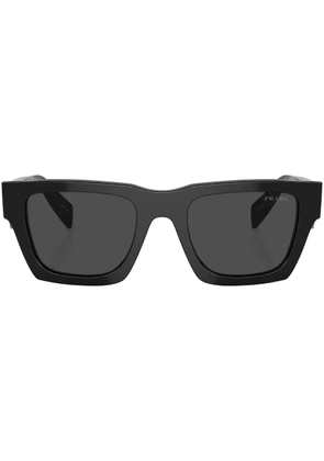 Prada Eyewear logo-lettering square sunglasses - Black