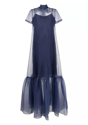 STAUD Calunna organza maxi dress - Blue
