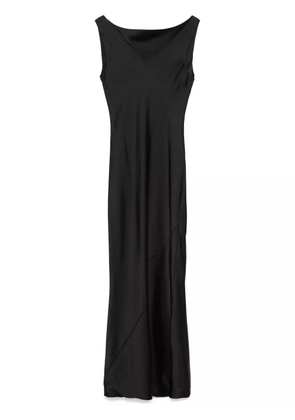 Norma Kamali draped sleeveless gown - Black
