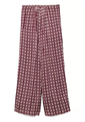 Forte Forte graphic-print palazzo trousers - Red