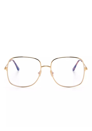 TOM FORD Eyewear oversize-frame glasses - Gold