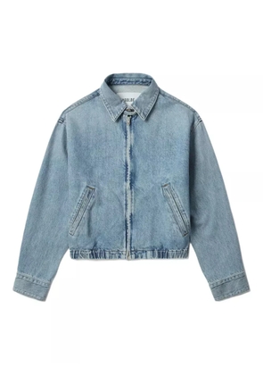 AGOLDE Nile zip-front elastic-waist denim jacket - Blue