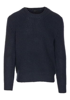 TOM FORD ribbed crewneck sweater - Blue