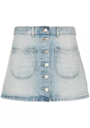 Courrèges mini denim skirt - Blue