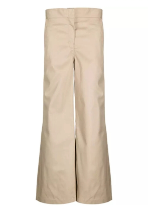 Palm Angels reversed waistband chino pants - Brown