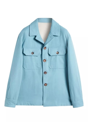 Doppiaa button-fastening shirt jacket - Blue