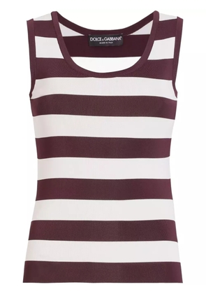 Dolce & Gabbana striped tank top - White