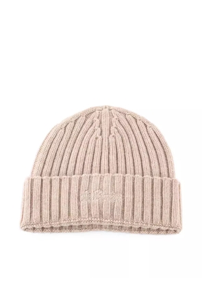 MC2 Saint Barth ribbed embroidered beanie - Neutrals