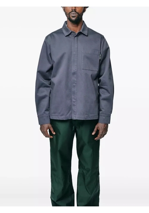 GR10K chest-pocket shirt jacket - Grey