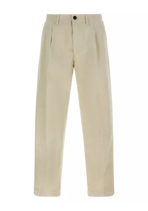 Incotex pleat cotton trousers - Neutrals