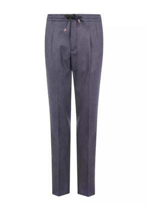 Incotex drawstring pleated trousers - Grey