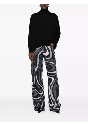 LABORATORIO CAPRI roll-neck knitted sweater - Black