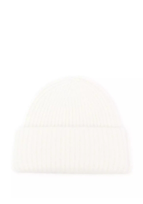 Soft Goat cashmere beanie - White