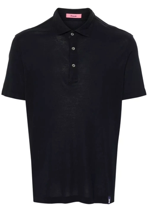 Drumohr spread-collar cotton polo shirt - Blue