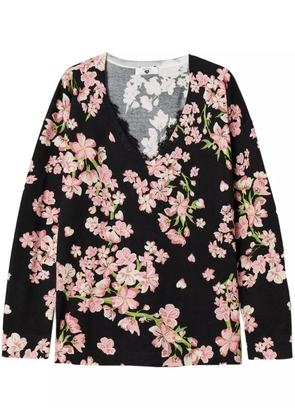 TWINSET floral-print sweater - Black