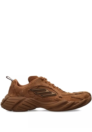 Balenciaga suede logo-detail trainers - Brown