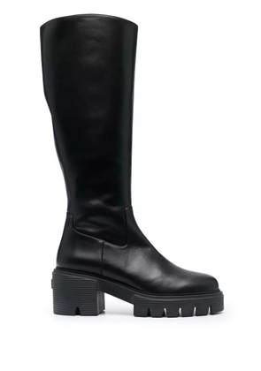 Stuart Weitzman Soho calf-length leather boots - Black